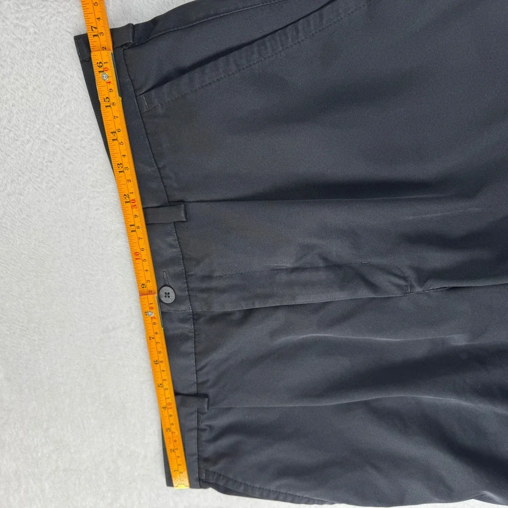 Nike‎ Golf Shorts Mens 34 Black Pleated Athletic Performance